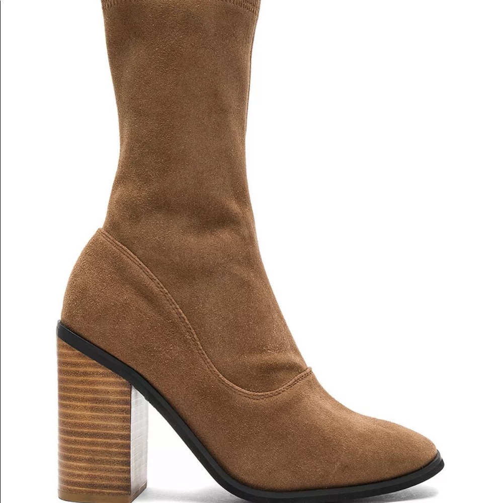 Sol Sana Chloe Cognac Brown Ankle Calf Suede boot